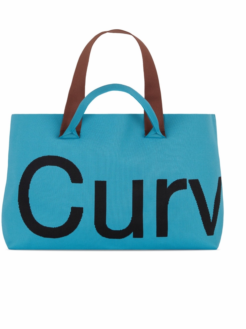 Curves by Sean Brown knit tote (Cerulean)